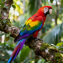 Obraz premium ultra-realistic, high quality image of a parrot.