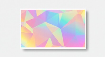 虹色幾何学模様 柔らかな光彩 抽象背景. AI Generated