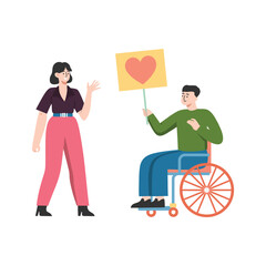 Show Kindness Vector Illustration Which can easily edit or modify