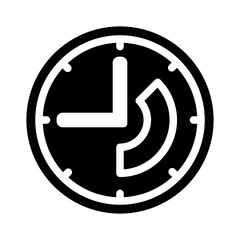 deadline glyph icon