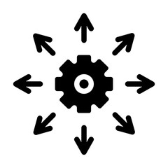 decision glyph icon