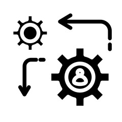 workflow glyph icon