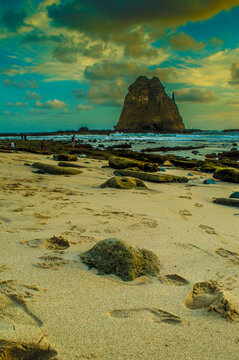 Sunset in the Papuma beach