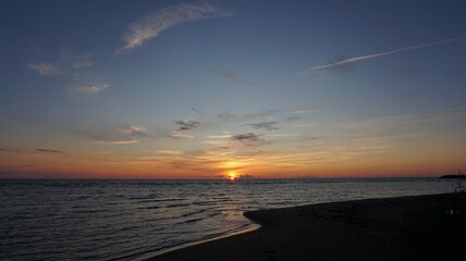 Obraz premium sunset at the beach