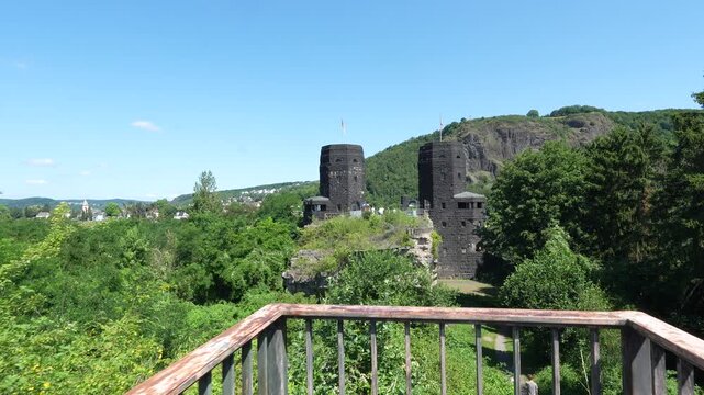 bridge at Remagen, The Ludendorff Bridge, Remagen Bridge, Word war 2 monument. Rhine river. Germany.