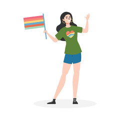 Pride Rising Vector Illustration Which can easily edit or modify