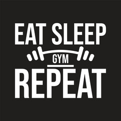 Obraz premium eat sleep gym repeat