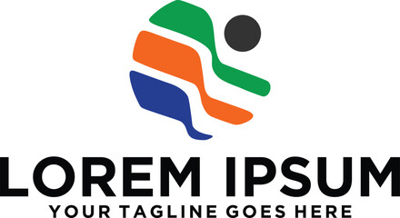 Sports athlete swimmer logo idea