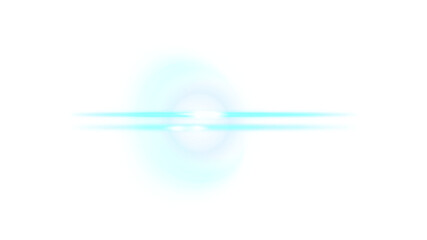Blue Light Beam Glow Effect Isolated Energy Flash
