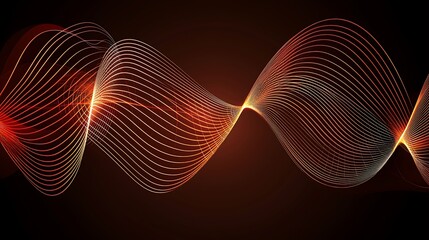 Golden abstract particles forming shimmering wave captured with full frame camera, 70mm lens, detailed glow across frame