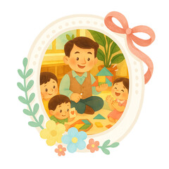Illustration of Vietnamese Teachers' Day