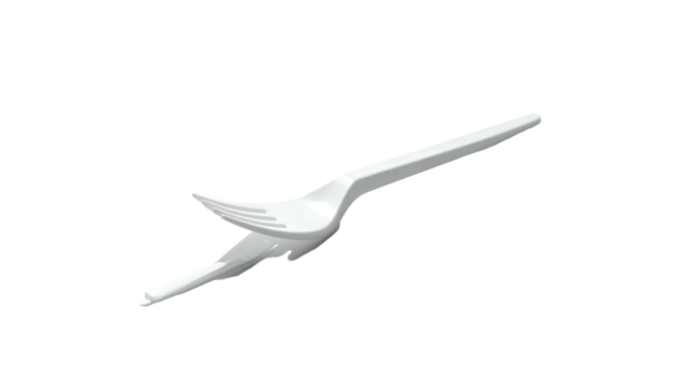 A stylized silver wing-shaped object, possibly a weapon or decorative piece, floats in a dark background.  The design is sleek and curved, with a sharp point