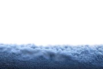  panoramic view of a thick, wavy cloud formation isolated on white background