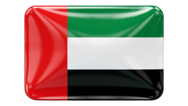 Glossy Red and Green Flag with Transparent Background, 3D Realism Graphic for Branding - Powered by Adobe