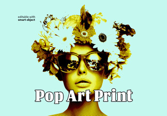 Pop Art Print Photo Effect