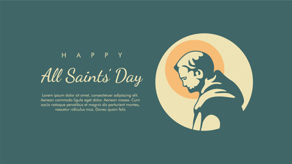 vector all saints day background template