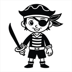 Eye Patch Pirate Illustrations