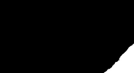 Bold black abstract shape tears open to reveal bright white space, creating dynamic contrast and modern design for impactful visual projects