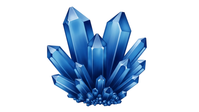 Cluster of vibrant blue crystals (1)