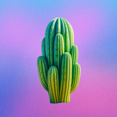 cactus on a blue background