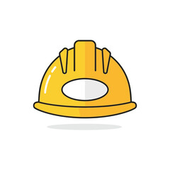 construction helmet on white background