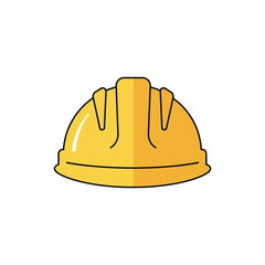 construction helmet on white background