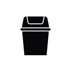 Trash bin  vector icon garbage sign