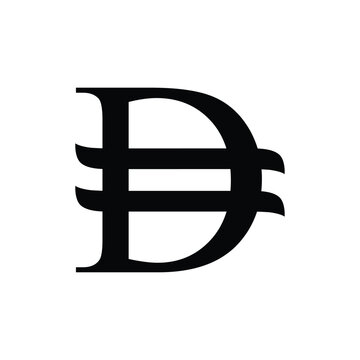 dirham icon vector UAE money symbol