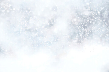Blurred winter background with snow. 