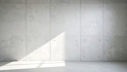 Obraz premium Empty concrete room, sunlit