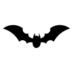 bat silhouette vector illustration isolated on white