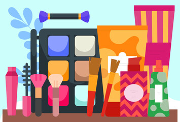 Cosmetics Concept Illustration Vector Style