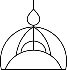 rooftop zen garden with bonsai illustration on transparent