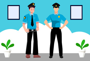 Policeman Concept Illustration Vector Style