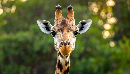 Close-up portrait of a giraffe
