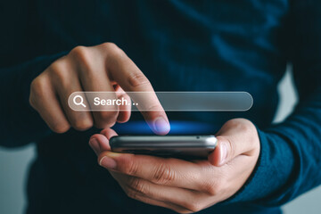 Searching online with mobile phone internet search engine optimization seo keywords for online visibility