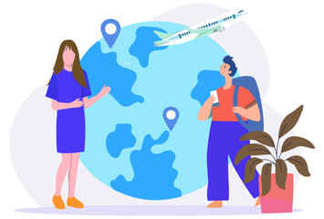 Guided Tour Concept Illustration Vector Style