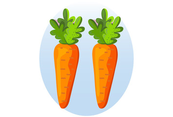 Carrot Concept Illustration Vector Style