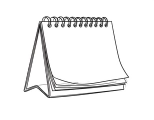 Simple sketch of a tabletop calendar (1)