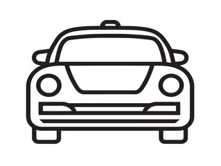 Stylish Autonomous Car Illustration in Minimal Clean Vector Design