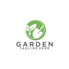 Gardening Landscape Logo Design Vector Template