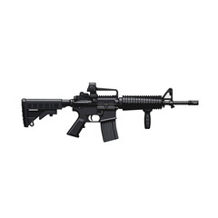 M4 Carbine Assault Rifle with Scope and Foregrip.