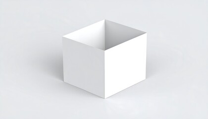 Empty white square box