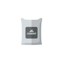 cement on white background