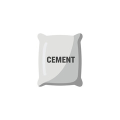 cement on white background