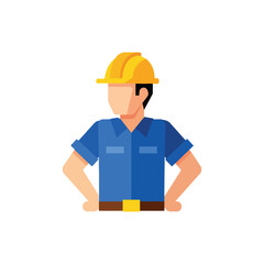 construction worker with helmet