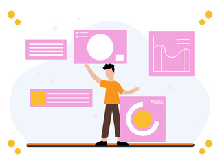 Clone Concept Illustration Vector Style