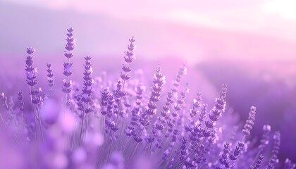Obraz premium Soft Lavender Breeze Abstract Flower Background