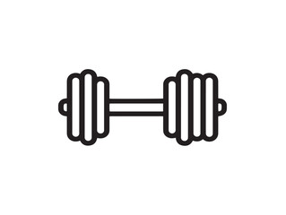 Nutritious sports diet symbol in elegant line art