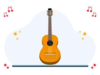 Guitar Concept Illustration Vector Style